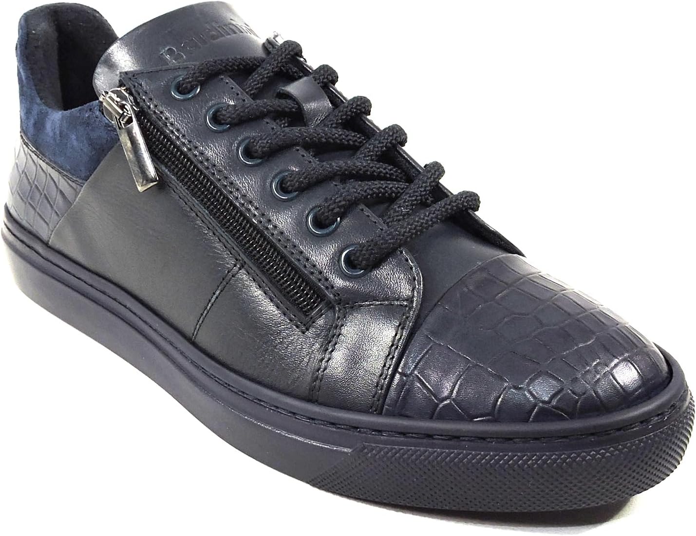 Мужские модные кроссовки Baldinini из мягкой кожи, синие, на шнурках и молнии, с прошитым носком
Мужские модные кроссовки Baldinini из мягкой кожи, синие, на шнурках и молнии, с прошитым носком