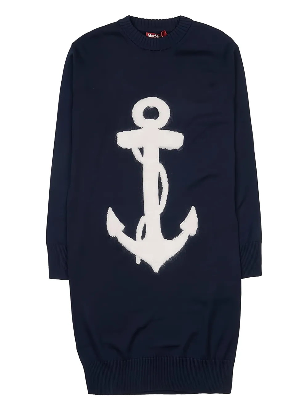 Трикотажное платье миди MAX MARA, синий 
Трикотажное платье миди MAX MARA, синий