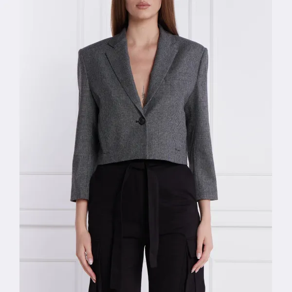 Укороченный пиджак с добавлением шерсти Pinko, черный
Укороченный пиджак с добавлением шерсти Pinko, черный