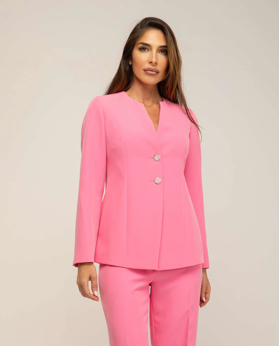 Женский жакет без воротника с приталенными рукавами Fsh, цвет Rosa
Женский жакет без воротника с приталенными рукавами Fsh, цвет Rosa