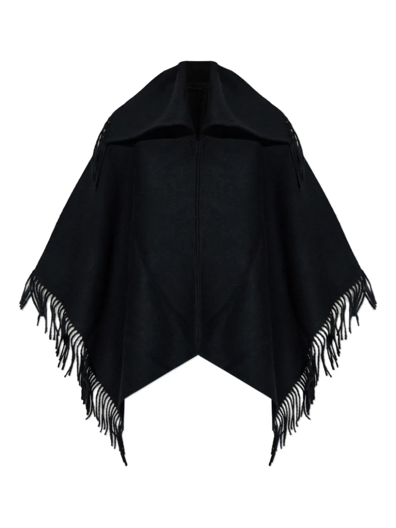 Пальто-накидка из шерсти с бахромой By Malene Birger, черный
Пальто-накидка из шерсти с бахромой By Malene Birger, черный