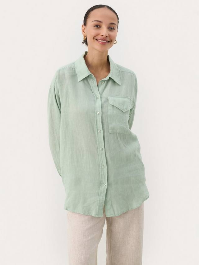 Льняная рубашка nuvin Part Two, цвет Cameo Green
Льняная рубашка nuvin Part Two, цвет Cameo Green