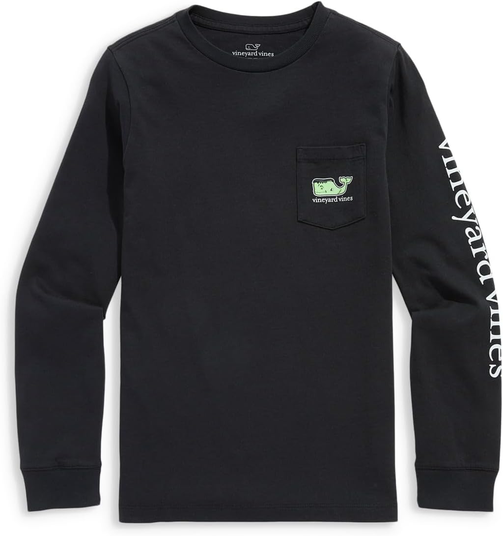 Футболка Vineyard Vines Kids Glow-In-The-Dark Franken-Whale Long-Sleeve Pocket Tee, цвет Jet Black
Футболка Vineyard Vines Kids Glow-In-The-Dark Franken-Whale Long-Sleeve Pocket Tee, цвет Jet Black