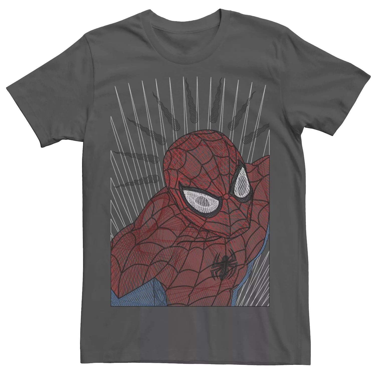 Мужская футболка с покалыванием «Человек-паук» Spidey Senses Marvel 
Мужская футболка с покалыванием «Человек-паук» Spidey Senses Marvel