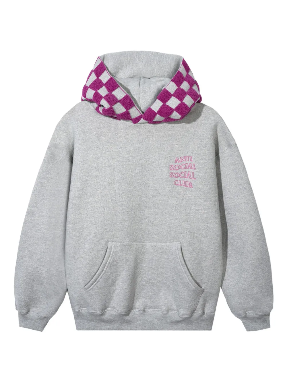 Клетчатая толстовка с капюшоном Anti Social Social Club, серый
Клетчатая толстовка с капюшоном Anti Social Social Club, серый