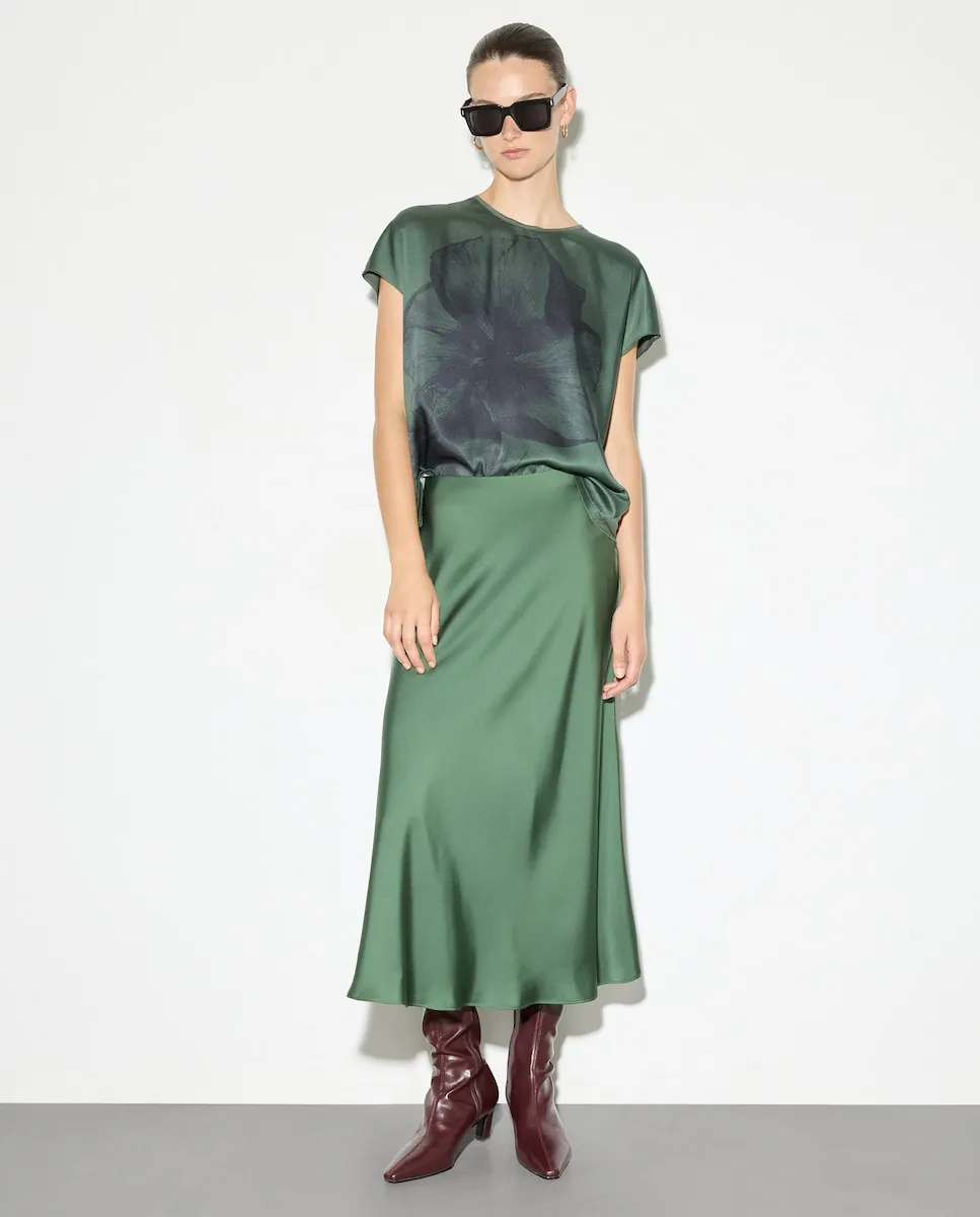 Женская футболка с длинным рукавом и принтом Woman El Corte Inglés, зеленый
Женская футболка с длинным рукавом и принтом Woman El Corte Inglés, зеленый