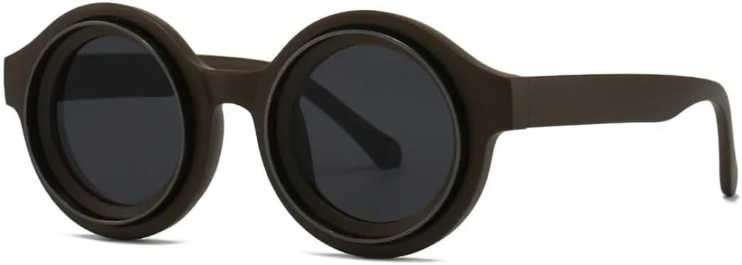 Солнцезащитные очки с защитой UV400 | Круглая панк-оправа, легкая конструкция | для женщин и мужчин, для занятий спортом на открытом воздухе и вождения DSVIGF, Coffee Black
Солнцезащитные очки с защитой UV400 | Круглая панк-оправа, легкая конструкция | для женщин и мужчин, для занятий спортом на открытом воздухе и вождения DSVIGF, Coffee Black