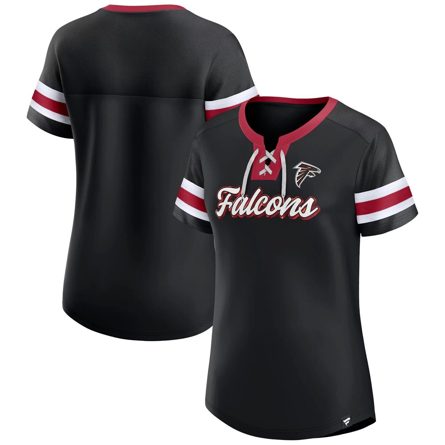 Женская черная футболка с логотипом Fanatics Atlanta Falcons Original State на шнуровке Fanatics, Черный, Женская черная футболка с логотипом Fanatics Atlanta Falcons Original State на шнуровке Fanatics
Женская черная футболка с логотипом Fanatics Atlanta Falcons Original State на шнуровке Fanatics, Черный, Женская черная футболка с логотипом Fanatics Atlanta Falcons Original State на шнуровке Fanatics