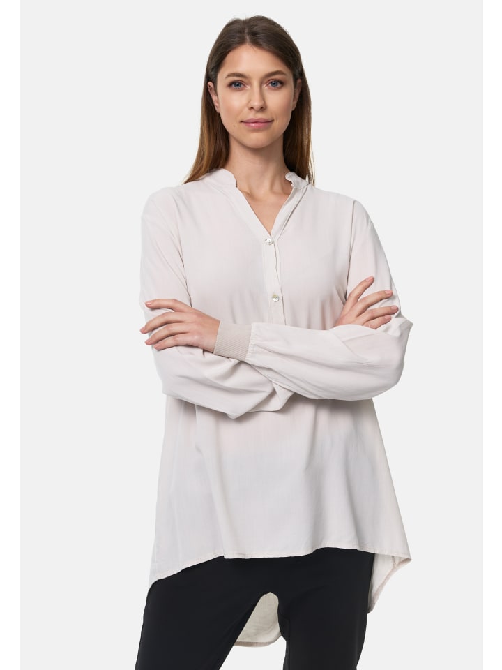 Бежевая блузка-рубашка свободного кроя PM SELECTED
Бежевая блузка-рубашка свободного кроя PM SELECTED