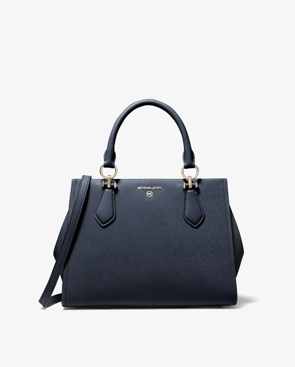 Кожаная сумка Marilyn, трансформируемая в сумку через плечо Michael Michael Kors, тёмно-синий
Кожаная сумка Marilyn, трансформируемая в сумку через плечо Michael Michael Kors, тёмно-синий