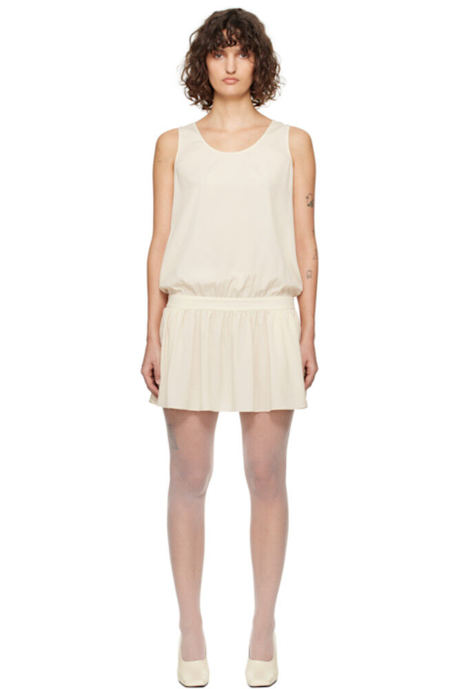 Белоснежное мини-платье со сборками RECTO 
Белоснежное мини-платье со сборками RECTO