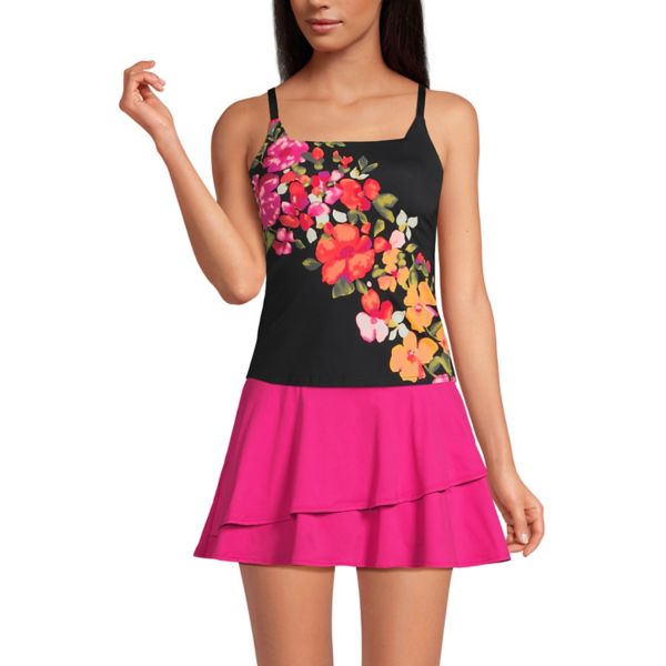 Женский купальник-танкини с квадратным вырезом, устойчивый к хлору Lands' End, цвет black meadow floral
Женский купальник-танкини с квадратным вырезом, устойчивый к хлору Lands' End, цвет black meadow floral