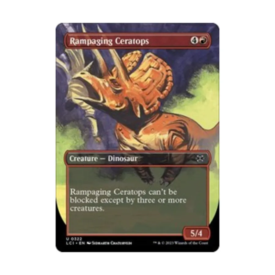 CCG Неистовый Цератопс (Без границ) (U), MTG - The Lost Caverns of Ixalan
CCG Неистовый Цератопс (Без границ) (U), MTG - The Lost Caverns of Ixalan