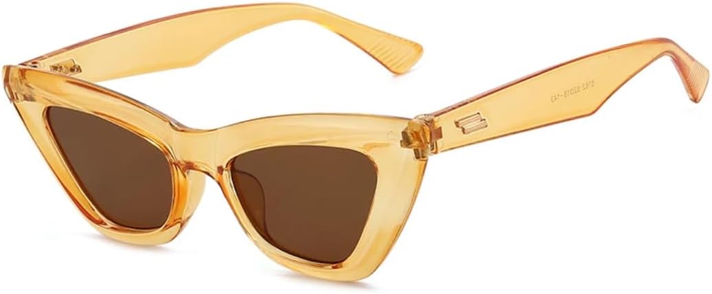 Солнцезащитные очки с защитой от УФ-излучения UV400 | «Кошачий глаз», маленькая оправа | Линзы конфетных цветов для занятий спортом на открытом воздухе и вождения DSVIGF, Tea Brown
Солнцезащитные очки с защитой от УФ-излучения UV400 | «Кошачий глаз», маленькая оправа | Линзы конфетных цветов для занятий спортом на открытом воздухе и вождения DSVIGF, Tea Brown