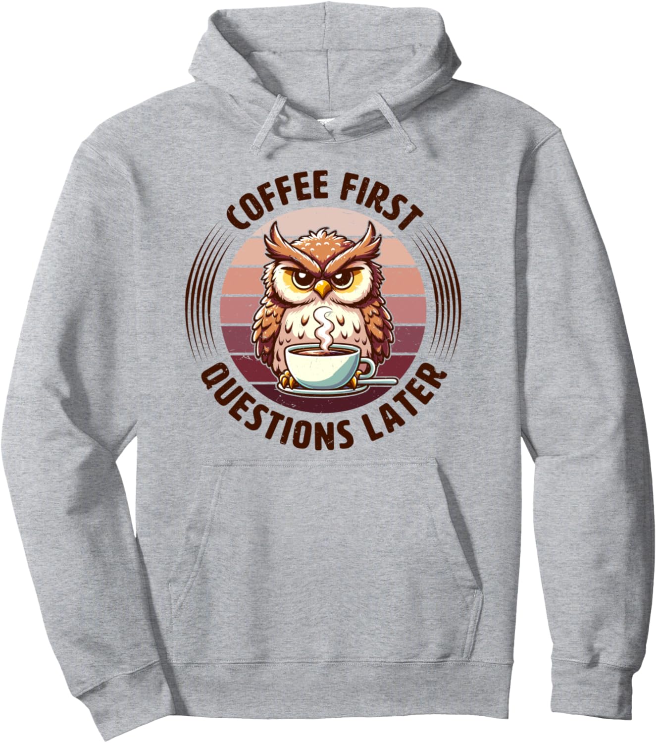 Худи с изображением сварливой совы и кофе Grumpy Owl Coffee Hate Mornings Bad Mood, серый
Худи с изображением сварливой совы и кофе Grumpy Owl Coffee Hate Mornings Bad Mood, серый