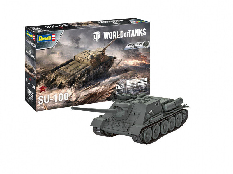 Пластиковая модель танка СУ-100 World of Tanks Revell
Пластиковая модель танка СУ-100 World of Tanks Revell