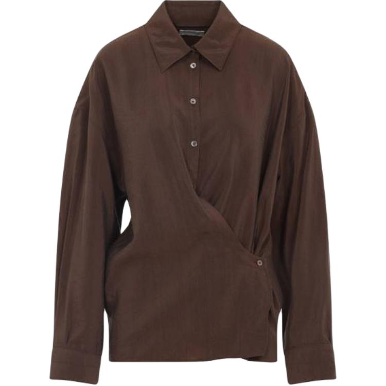 Рубашка с прямым подолом и скрученными деталями Lemaire, Umber
Рубашка с прямым подолом и скрученными деталями Lemaire, Umber