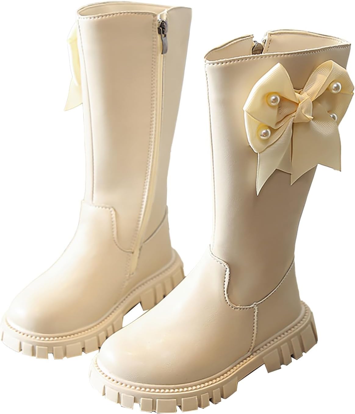 Детские кожаные ботинки для девочек с бантом, средней длины, с боковой молнией, водонепроницаемые, для улицы, платья, танцев, нескользящие, мягкие и удобные Generic, бежевый
Детские кожаные ботинки для девочек с бантом, средней длины, с боковой молнией, водонепроницаемые, для улицы, платья, танцев, нескользящие, мягкие и удобные Generic, бежевый