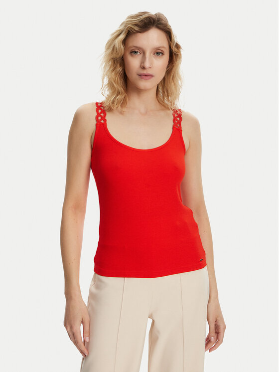 Топ slim fit 251-DOUBI Morgan, красный
Топ slim fit 251-DOUBI Morgan, красный