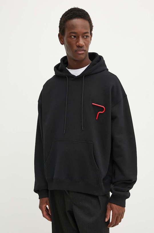 Хлопковая толстовка Msgm, черный
Хлопковая толстовка Msgm, черный