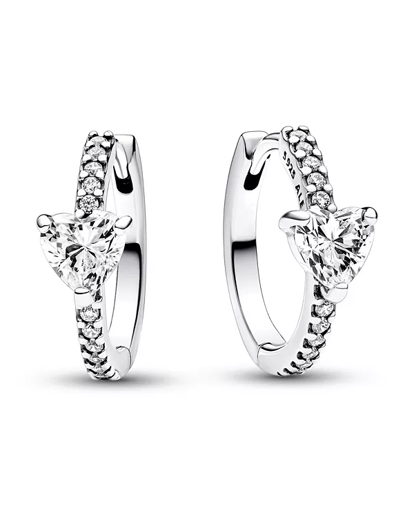 Серьги-Кольца в форме сердца из стерлингового серебра с прозрачными кубическими цирконами Pandora, silver
Серьги-Кольца в форме сердца из стерлингового серебра с прозрачными кубическими цирконами Pandora, silver