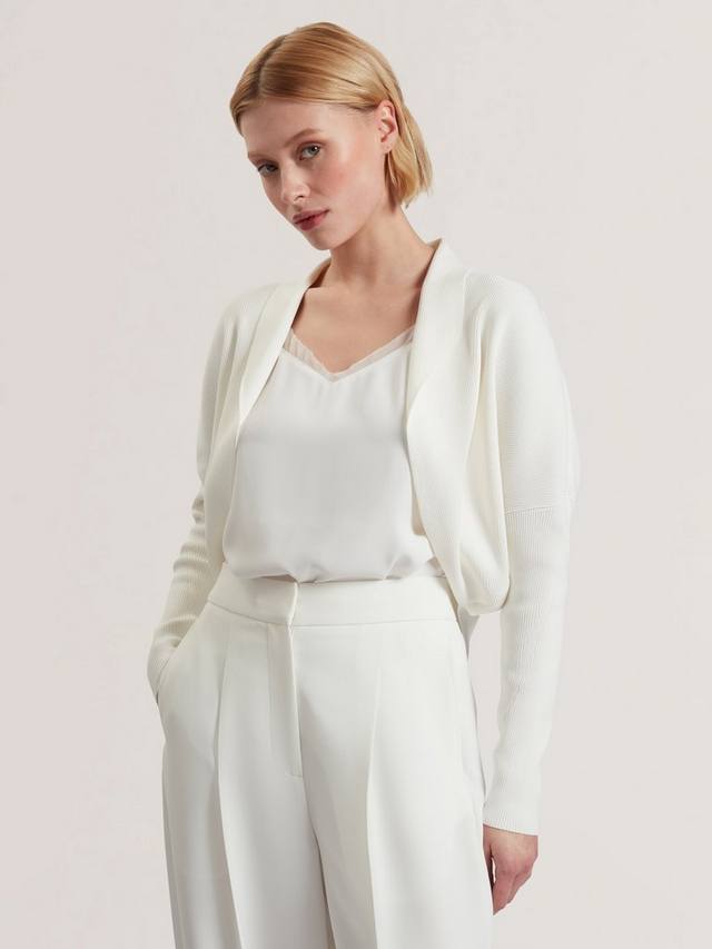 Кардиган из рельефных ребер эрхана Ted Baker, белый
Кардиган из рельефных ребер эрхана Ted Baker, белый