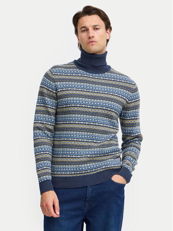 Свитер с высоким воротником обычного кроя Blend, синий
Свитер с высоким воротником обычного кроя Blend, синий