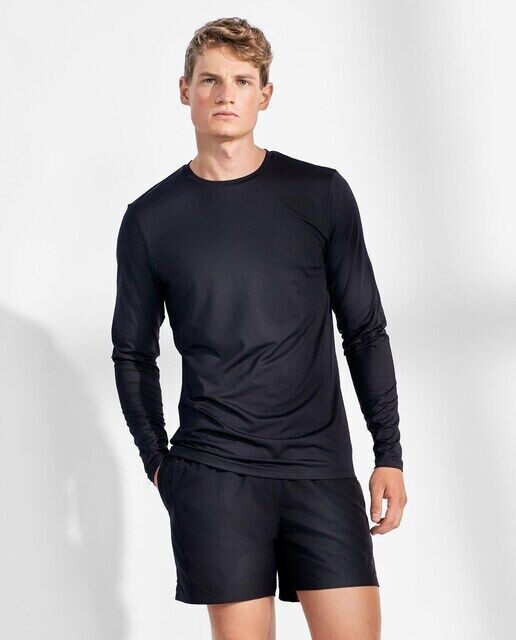 Мужская однотонная спортивная футболка с длинными рукавами Bread & Boxers, черный
Мужская однотонная спортивная футболка с длинными рукавами Bread & Boxers, черный