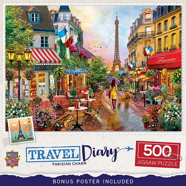 Дневник путешествий - Парижское очарование, пазл из 500 деталей Masterpieces Puzzles, multicolor
Дневник путешествий - Парижское очарование, пазл из 500 деталей Masterpieces Puzzles, multicolor