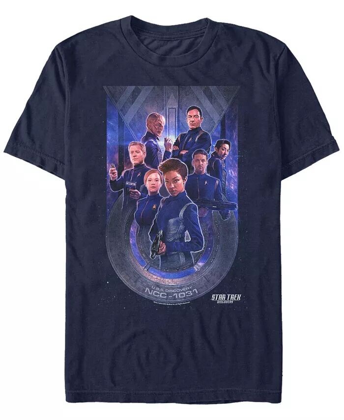 Мужская футболка с коротким рукавом с изображением звездного флота Discovery USS Discovery Starfleet Fifth Sun, синий
Мужская футболка с коротким рукавом с изображением звездного флота Discovery USS Discovery Starfleet Fifth Sun, синий