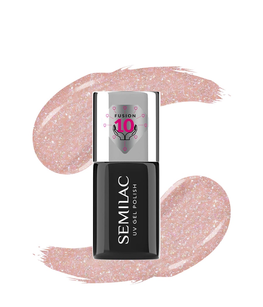 Гель-лак для ногтей Semilac Extend Care 5in1 UV Gel Polish, 804 Glitter Soft Beige, 7 ml
Гель-лак для ногтей Semilac Extend Care 5in1 UV Gel Polish, 804 Glitter Soft Beige, 7 ml