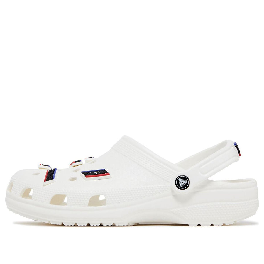 Сандалии Crocs x Palace Classic Clog 'White', белый 
Сандалии Crocs x Palace Classic Clog 'White', белый