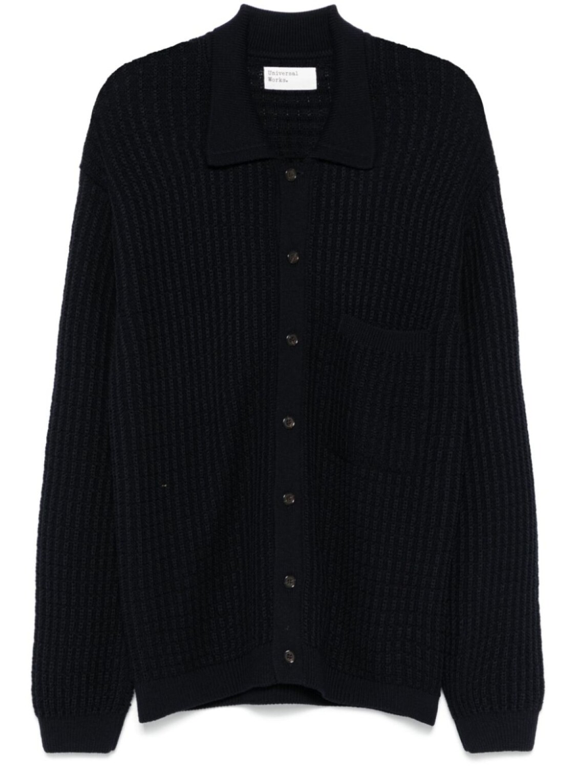 Кардиган с классическим воротником Universal Works, синий
Кардиган с классическим воротником Universal Works, синий