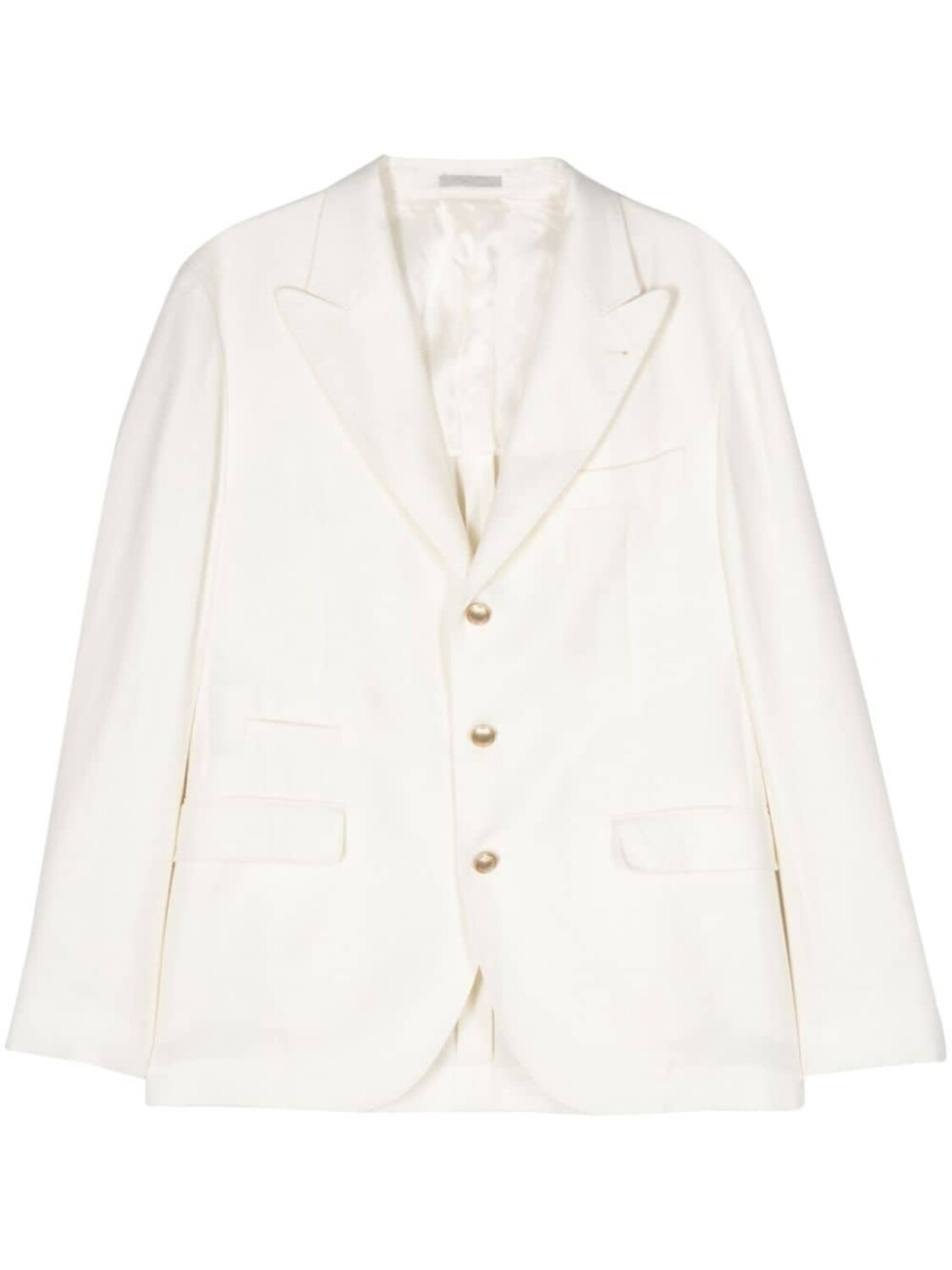 Brunello Cucinelli твиловый однобортный пиджак, нейтральный цвет
Brunello Cucinelli твиловый однобортный пиджак, нейтральный цвет