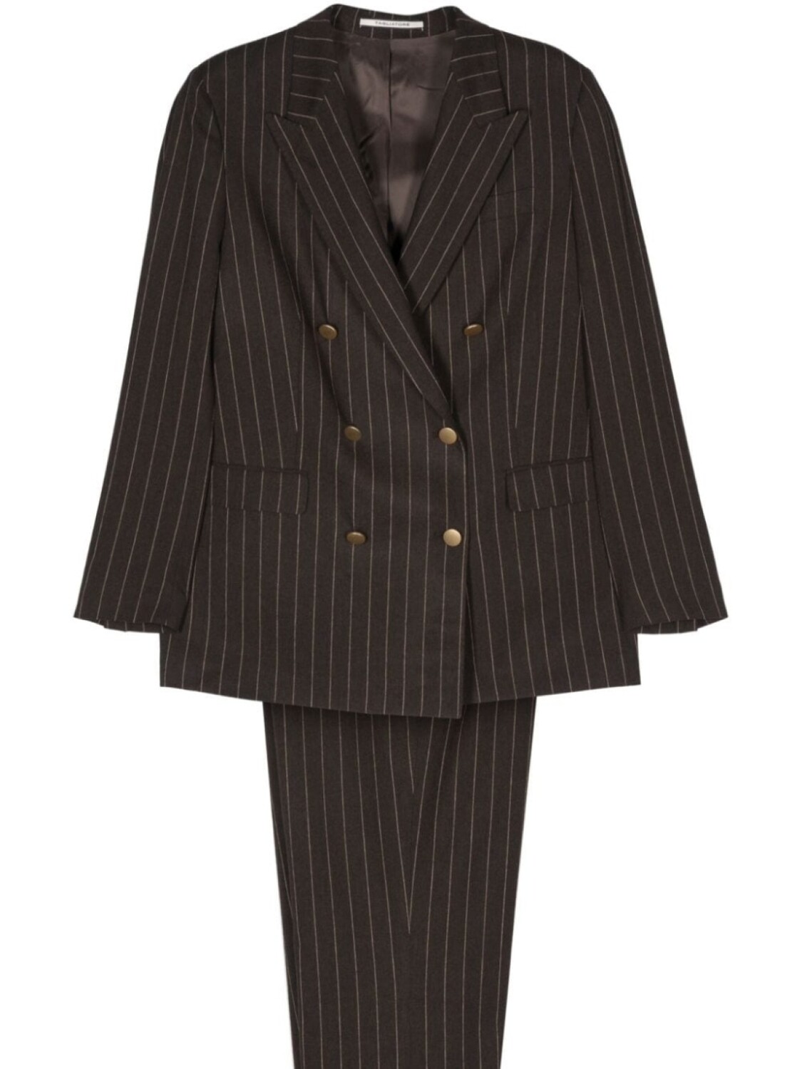 Костюм Tagliatore в тонкую полоску, коричневый
Костюм Tagliatore в тонкую полоску, коричневый