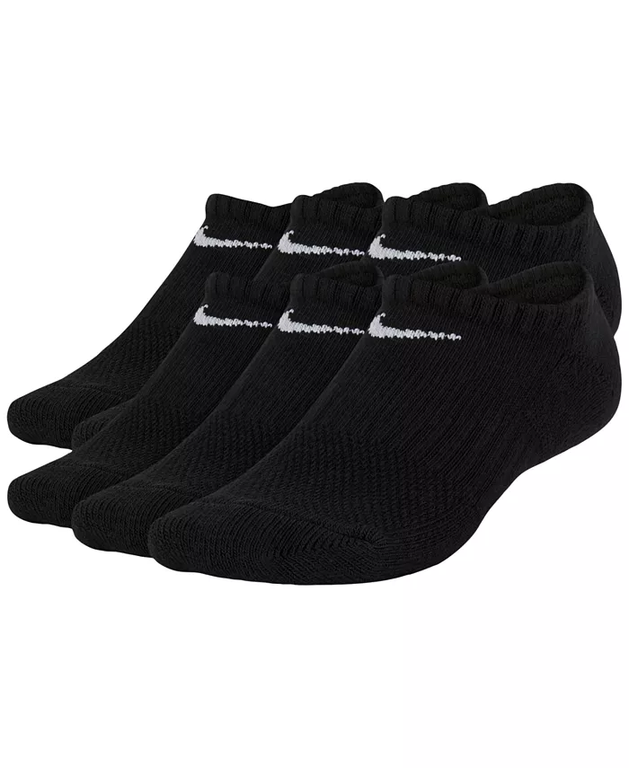 Мягкие носки-невидимки для детей старшего возраста, 6 пар Nike, черный
Мягкие носки-невидимки для детей старшего возраста, 6 пар Nike, черный