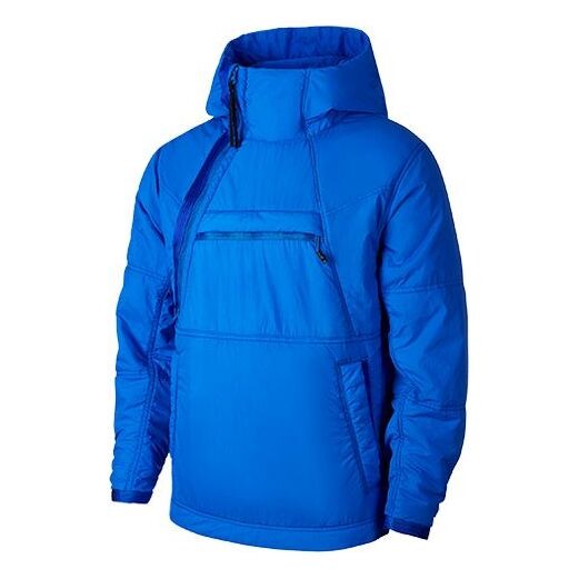 Куртка men's sports hooded padded jacket royal blue Nike, синий 
Куртка men's sports hooded padded jacket royal blue Nike, синий