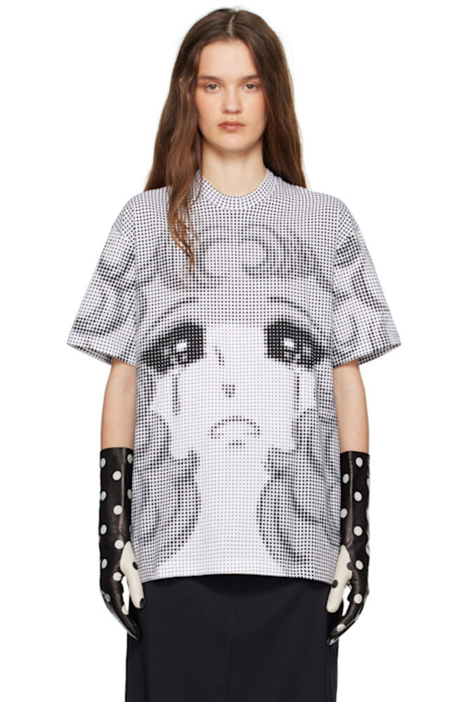 Футболка с черно-белыми пикселями и плачущей девочкой Pushbutton
Футболка с черно-белыми пикселями и плачущей девочкой Pushbutton