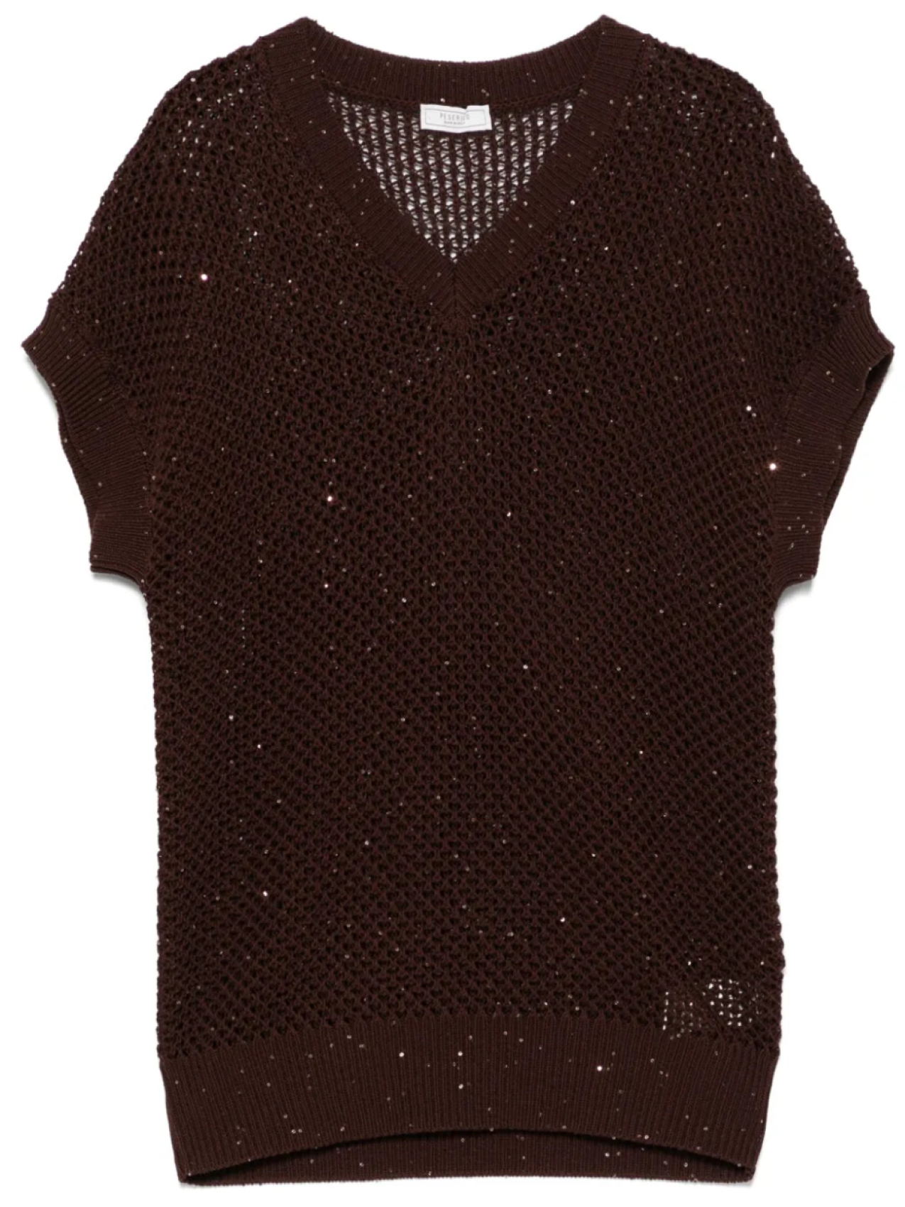 Peserico топ с пайетками, коричневый
Peserico топ с пайетками, коричневый