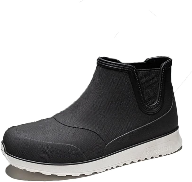 Мужские резиновые сапоги Wjnvfioo, модные ботинки до щиколотки с круглым носком, нескользящие дождевые туфли на липучке, мужские рыбацкие сапоги, белый/черный
Мужские резиновые сапоги Wjnvfioo, модные ботинки до щиколотки с круглым носком, нескользящие дождевые туфли на липучке, мужские рыбацкие сапоги, белый/черный