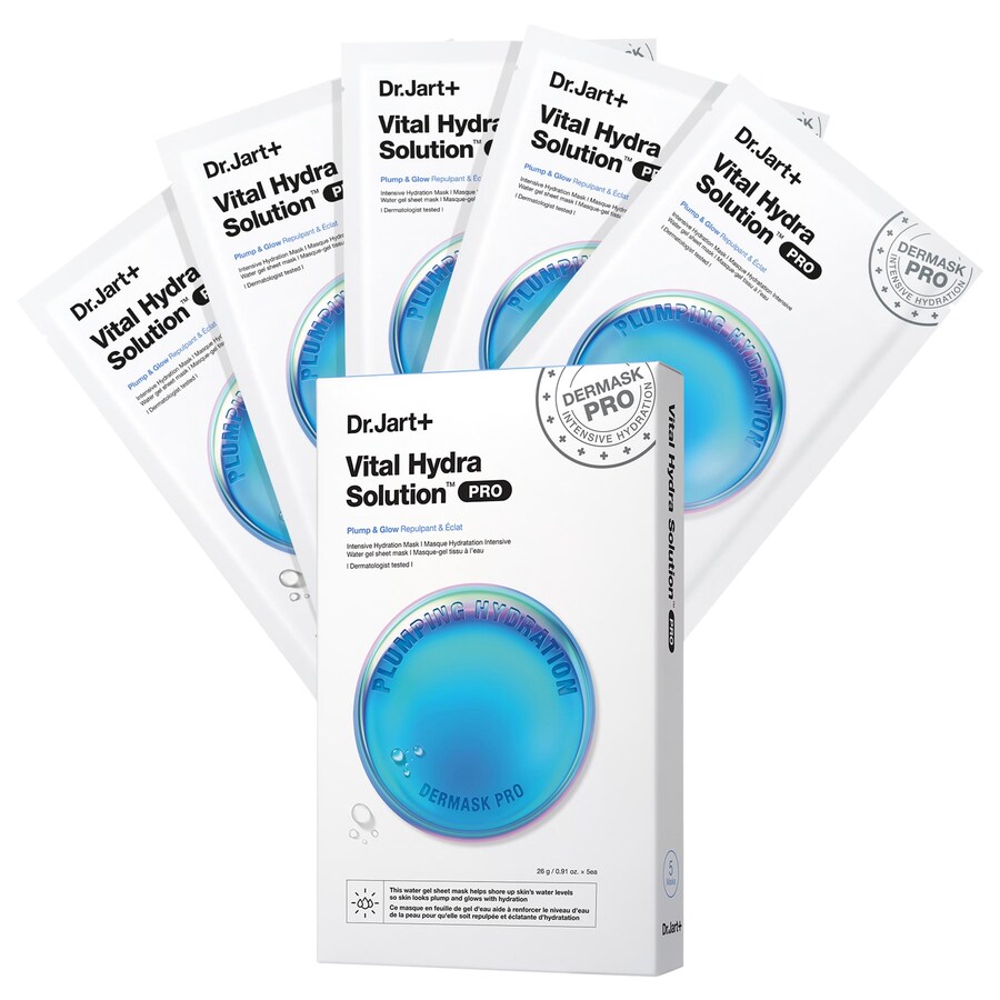 Маска для лица Vital Hydra Solution PRO Glow с гиалуроновой кислотой Dr. Jart+, 5 Mask/1 Pack
Маска для лица Vital Hydra Solution PRO Glow с гиалуроновой кислотой Dr. Jart+, 5 Mask/1 Pack