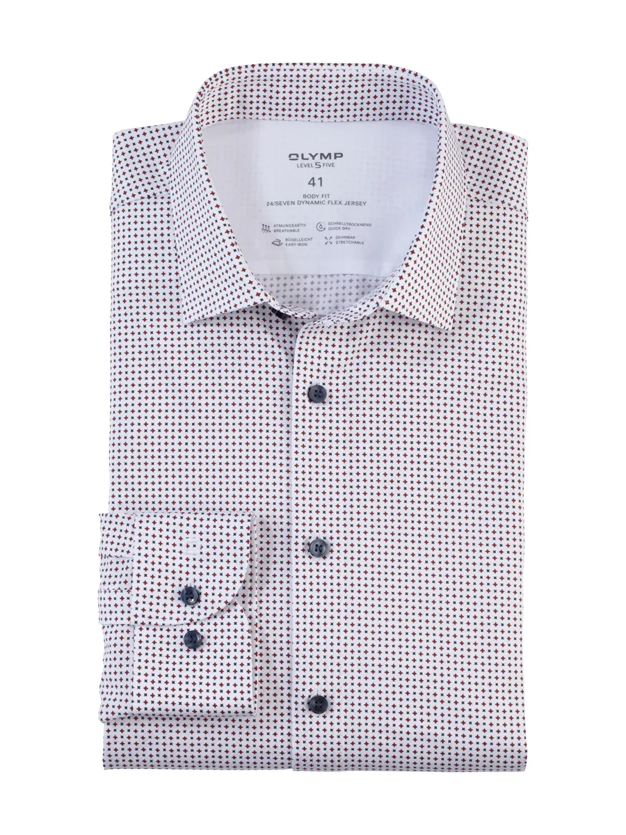 Деловая рубашка OLYMP "Level Five 24/Seven body fit", качество 24/Seven Dynamic Flex Jersey, красный
Деловая рубашка OLYMP "Level Five 24/Seven body fit", качество 24/Seven Dynamic Flex Jersey, красный