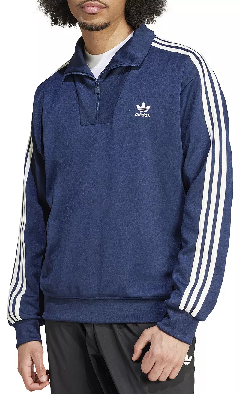 Мужская спортивная куртка с воротником-воронкой Adidas Adicolor, цвет Night Indigo
Мужская спортивная куртка с воротником-воронкой Adidas Adicolor, цвет Night Indigo