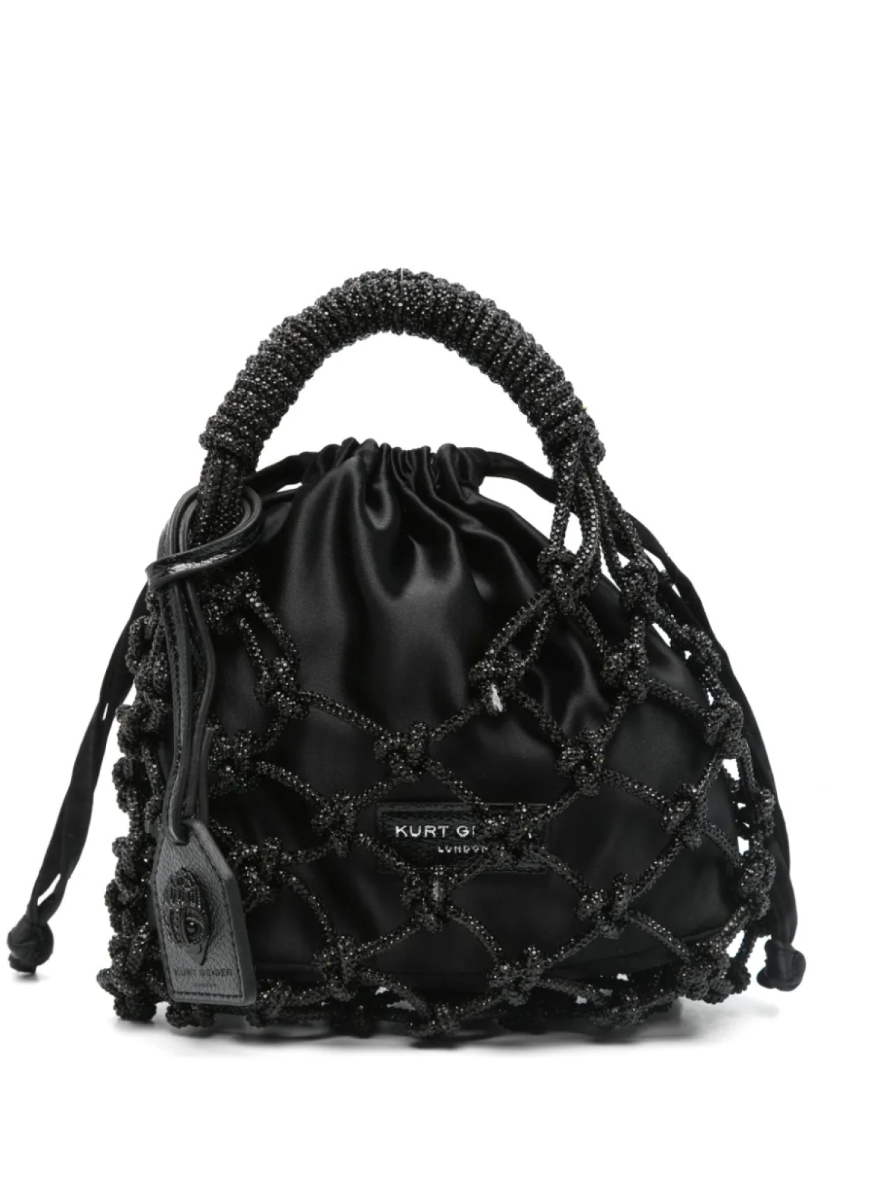 Маленькая сумка-тоут Kurt Geiger London в технике макраме, черный
Маленькая сумка-тоут Kurt Geiger London в технике макраме, черный