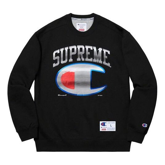 Толстовка ss19 x champion chrome crewneck logo Supreme, черный
Толстовка ss19 x champion chrome crewneck logo Supreme, черный