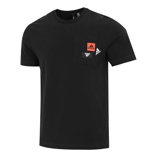 Футболка Men's adidas Solid Color Logo Pocket Athleisure Casual Sports Round Neck Short Sleeve Black T-Shirt, черный
Футболка Men's adidas Solid Color Logo Pocket Athleisure Casual Sports Round Neck Short Sleeve Black T-Shirt, черный