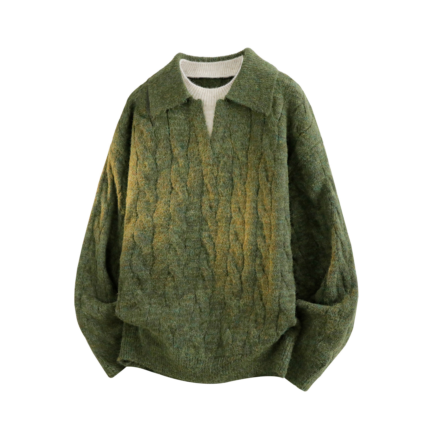 Свитер Unisex Lapel Moderate Mock Two Piece VanCamel, зеленый
Свитер Unisex Lapel Moderate Mock Two Piece VanCamel, зеленый