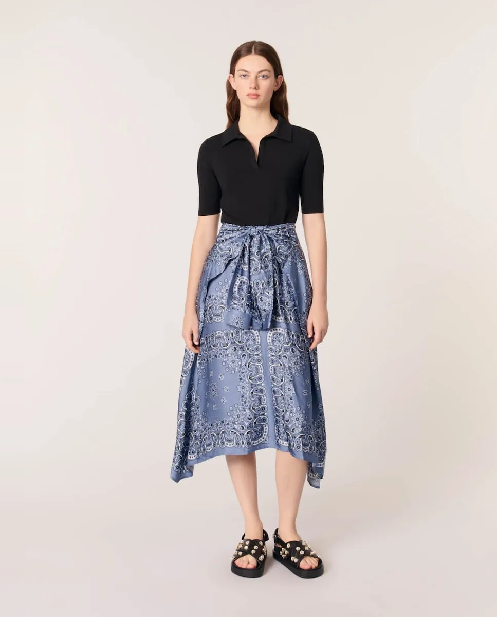 Платье с короткими рукавами и эффектом trompe l'oeil Maje, синий
Платье с короткими рукавами и эффектом trompe l'oeil Maje, синий