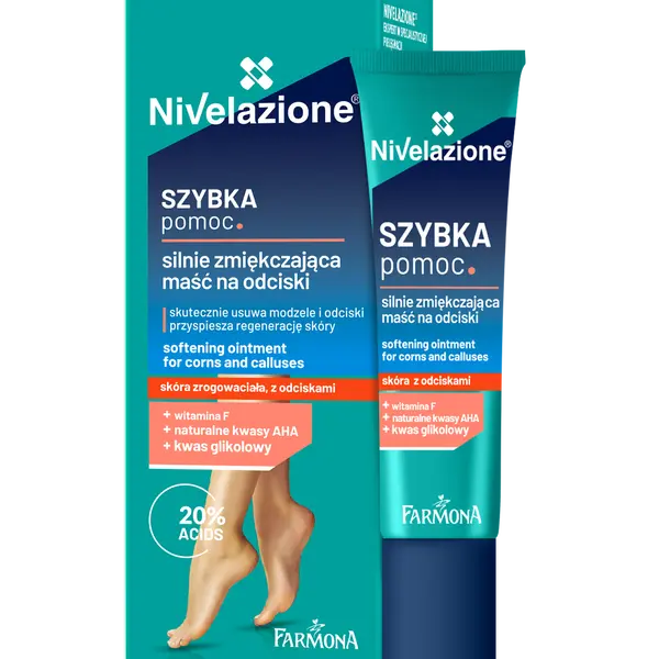Сильноразмягчающая мазь от мозолей, 15 мл Nivelazione Szybka pomoc
Сильноразмягчающая мазь от мозолей, 15 мл Nivelazione Szybka pomoc