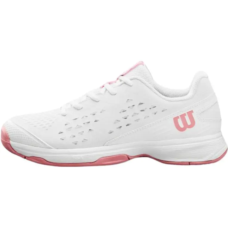 Rush pro jr l нескользящие устойчивые к истиранию низкие детские тренировочные кроссовки kids' Wilson, белый/розовый
Rush pro jr l нескользящие устойчивые к истиранию низкие детские тренировочные кроссовки kids' Wilson, белый/розовый